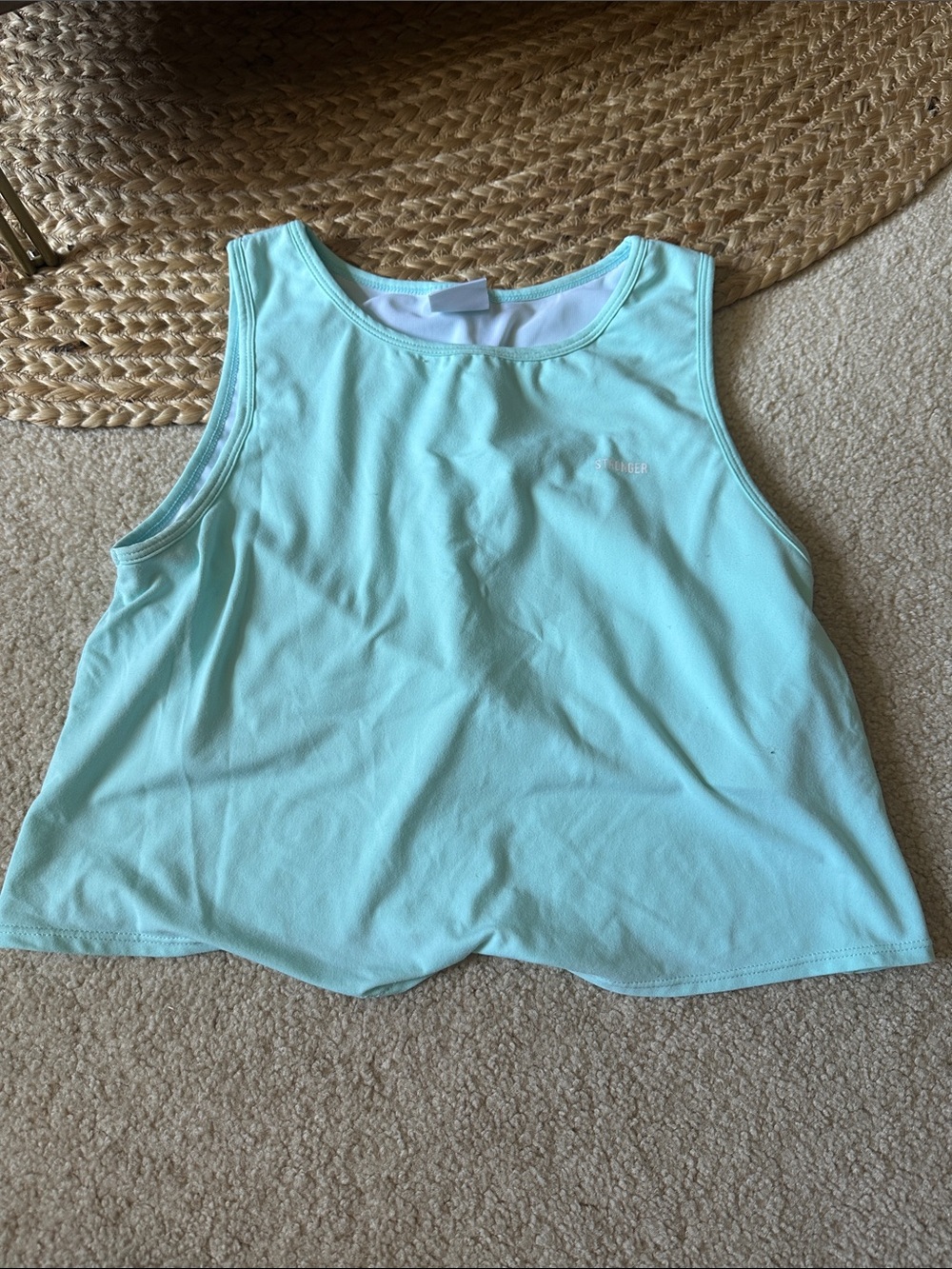 Light Aqua Performance Tank Top